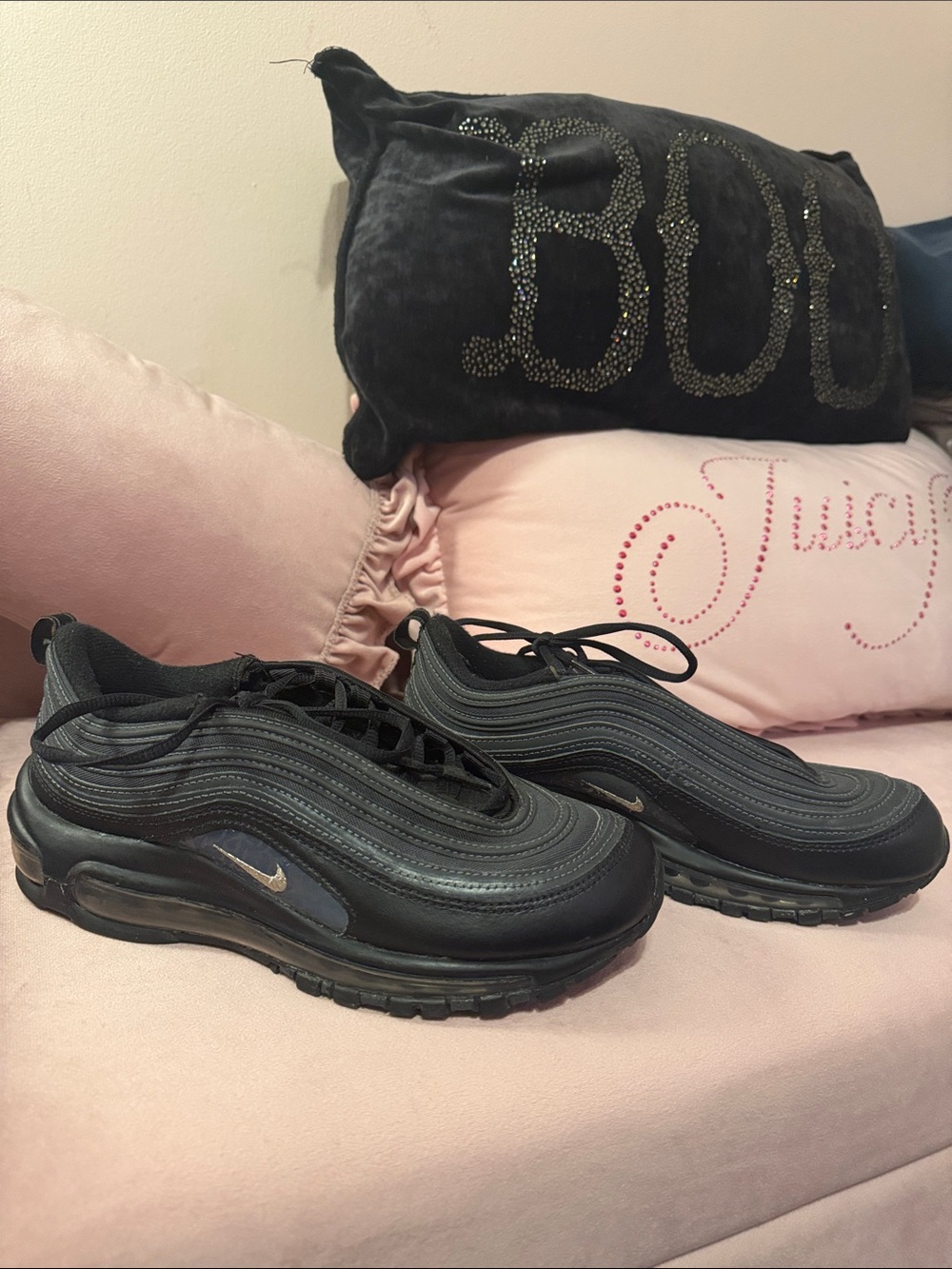 Nike Women's Black/Gray Air Max 97 Sneakers